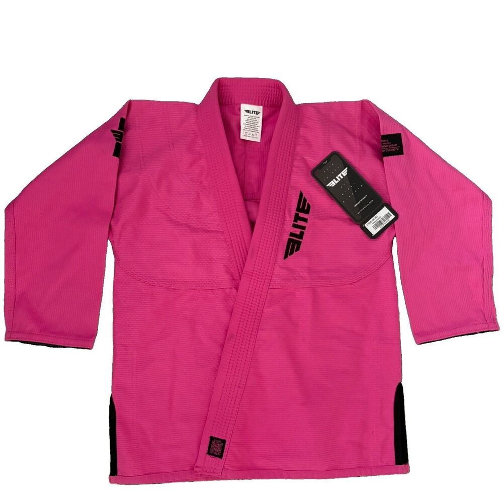 Elite Sports Girls/Womens Jiu Jitsu Gi PINK size C2 ~ 4.7”-4’10” & 80-90 lbs